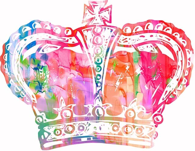 watercolour crown